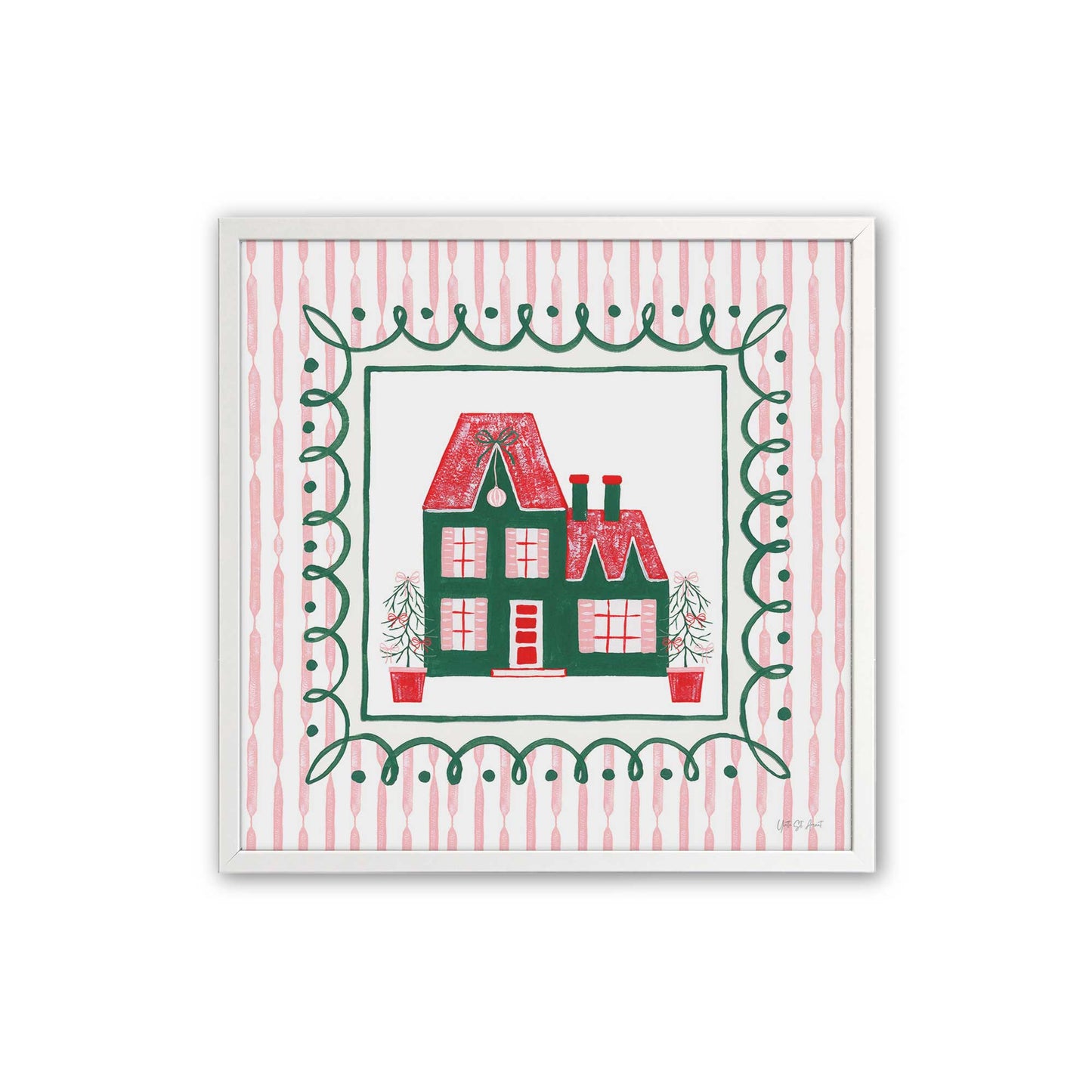 [Color:Opaque White], Picture of art in a Opaque White frame