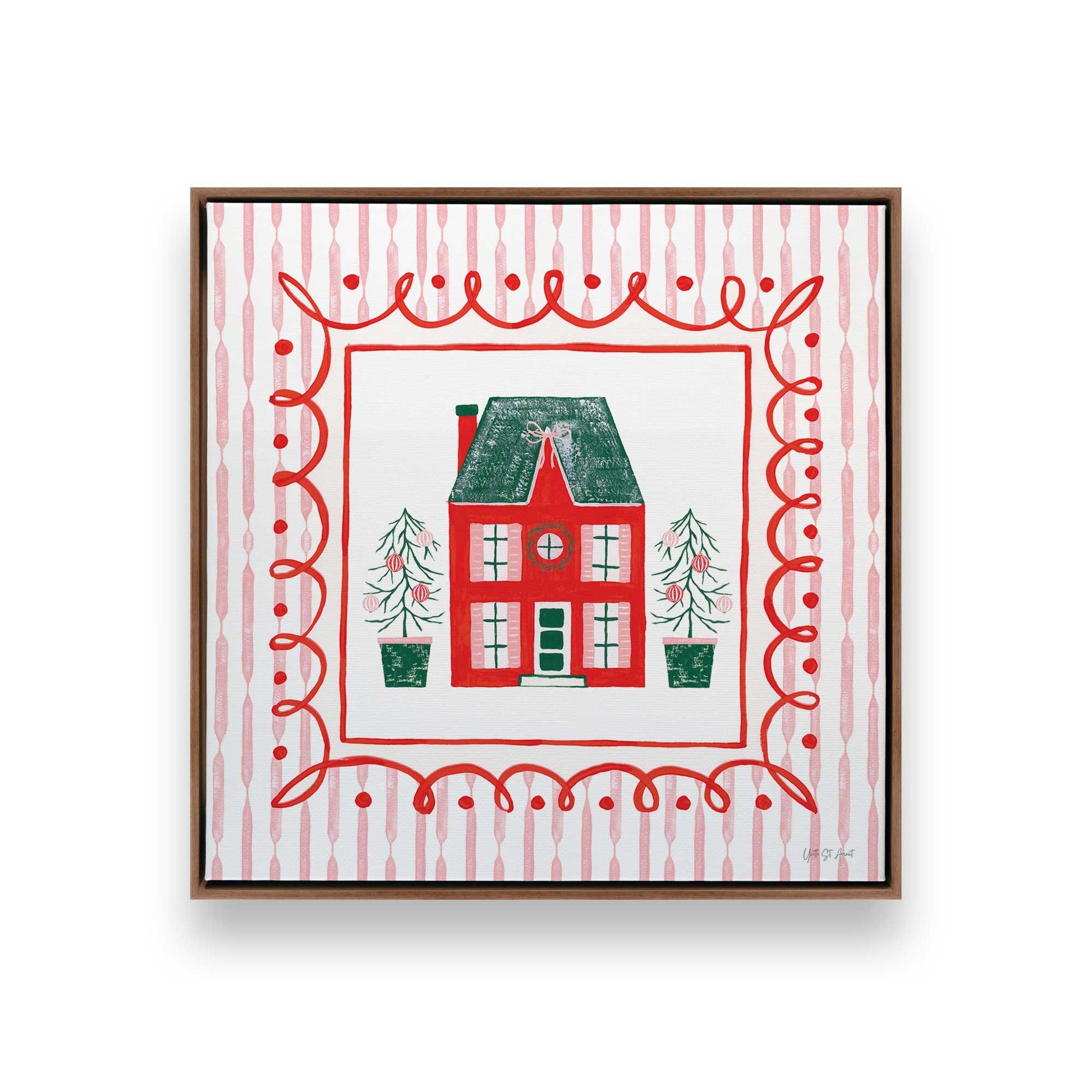 [Color:Walnut], Picture of art in a Walnut frame