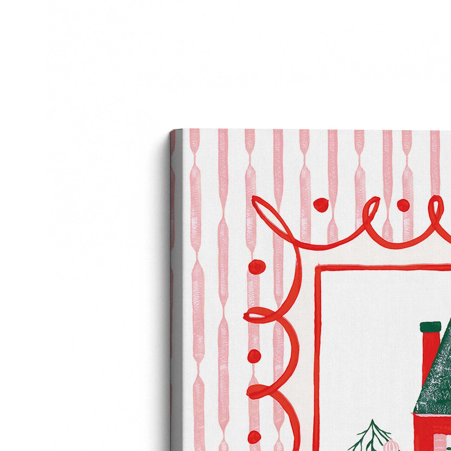 [Color:Stretched Canvas], Picture of the corner of the art