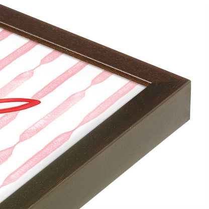 [Color:Espresso], Picture of art in a Espresso frame at an angle