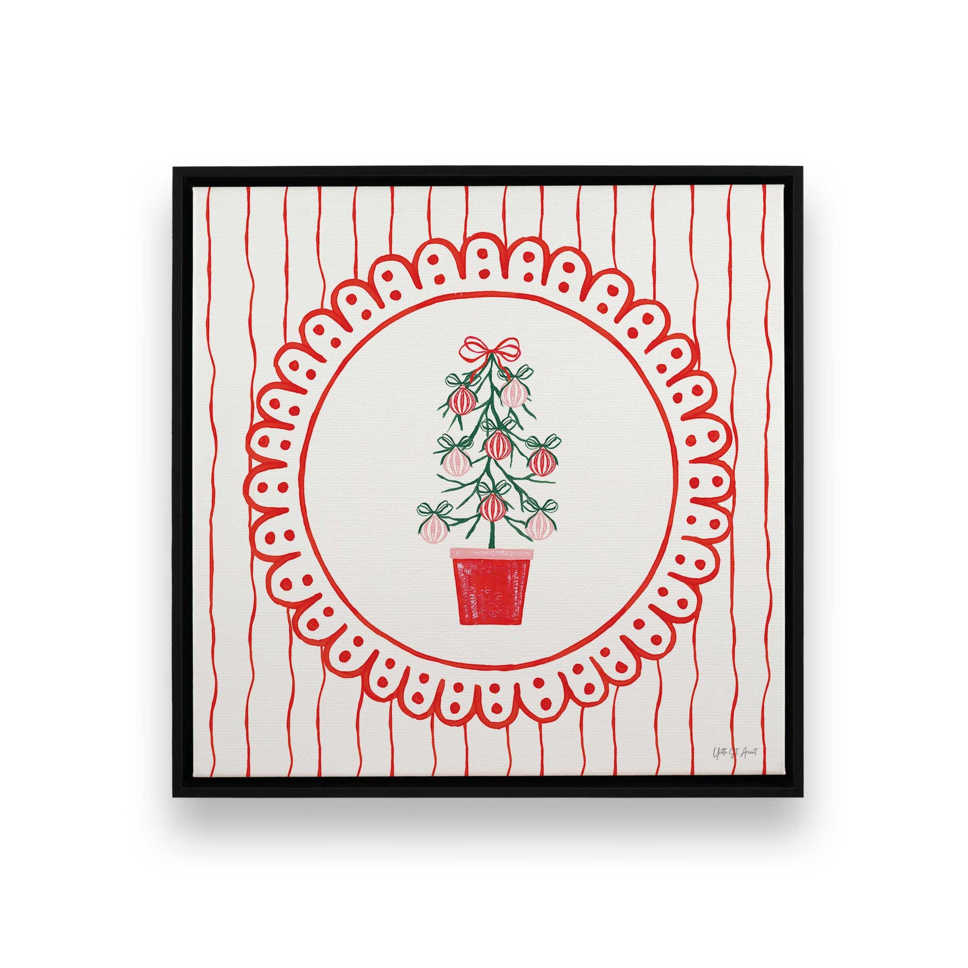 [Color:Satin Black], Picture of art in a Satin Black frame