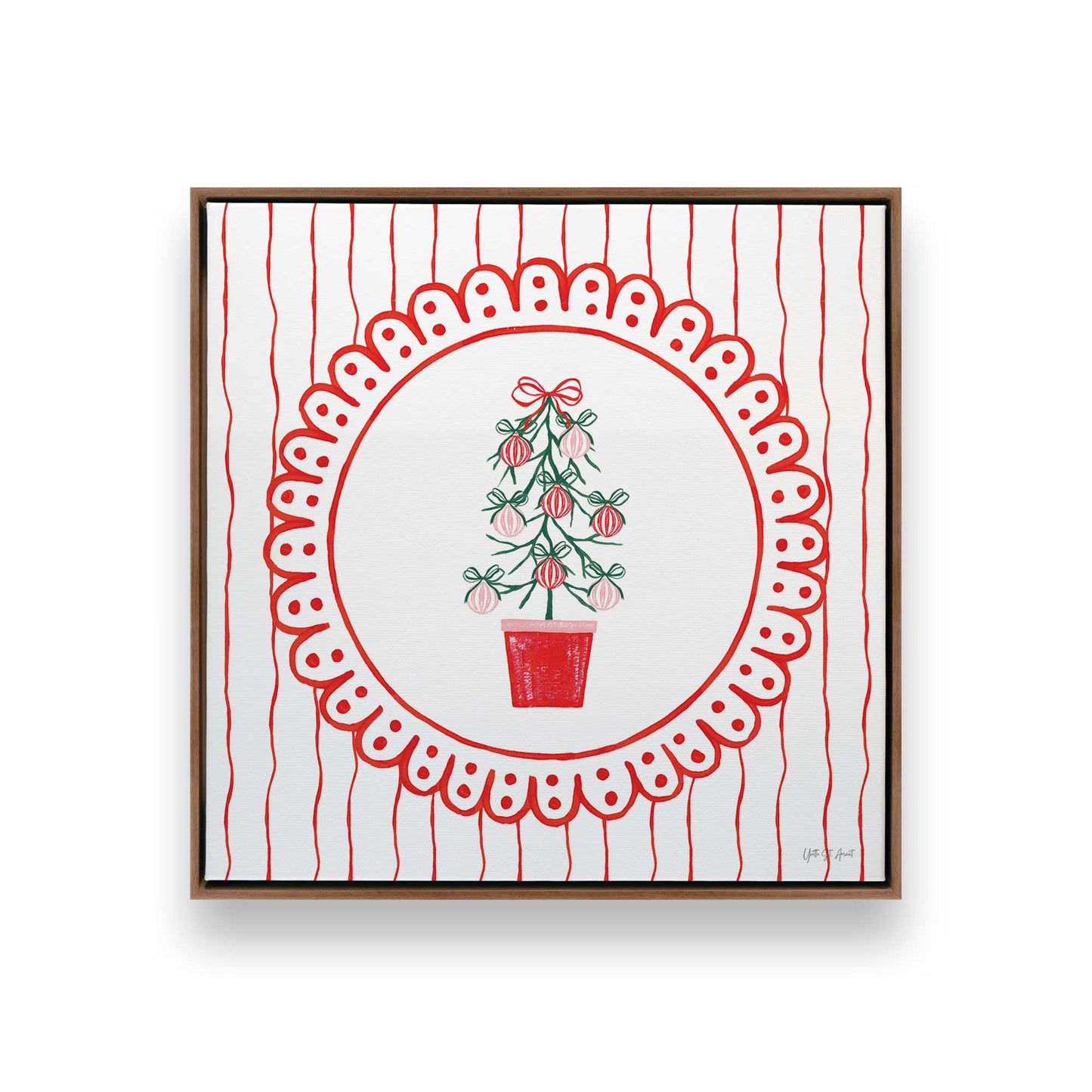 [Color:Walnut], Picture of art in a Walnut frame