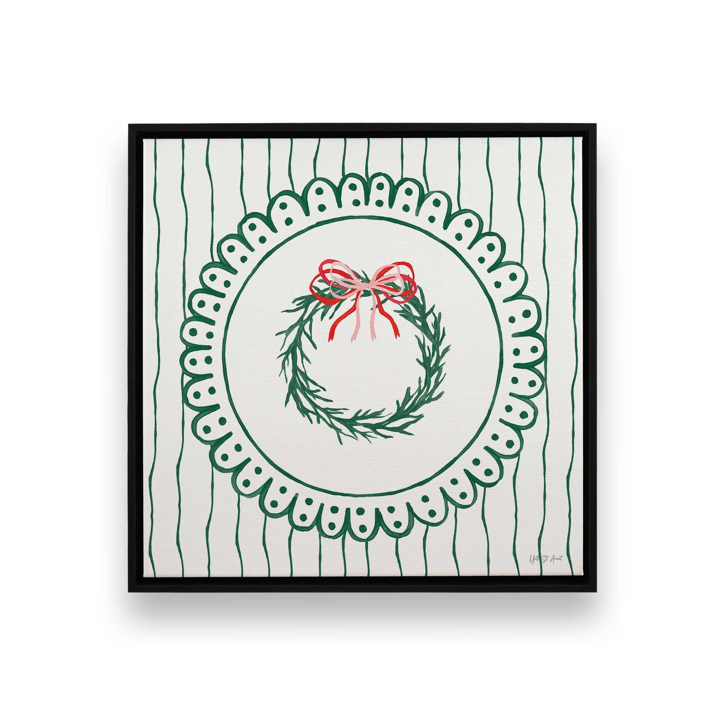 [Color:Satin Black], Picture of art in a Satin Black frame