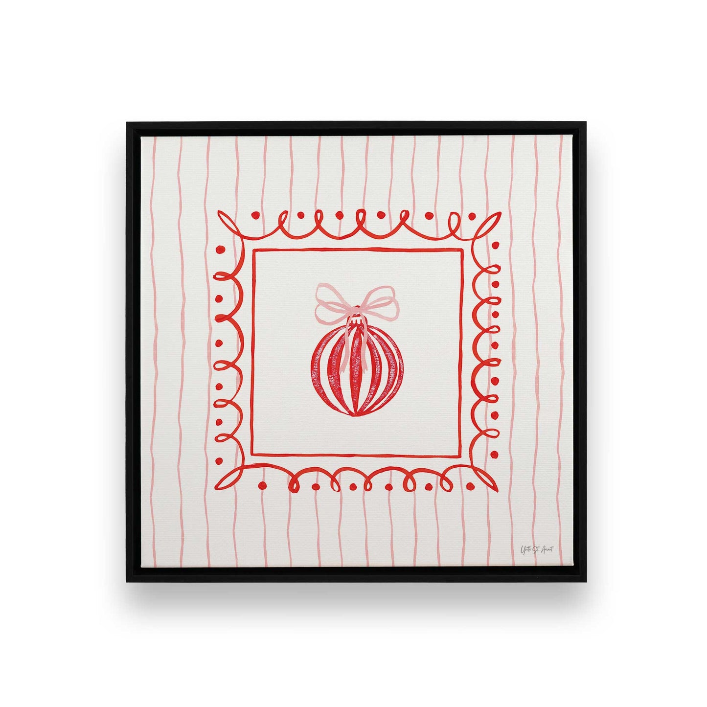 [Color:Satin Black], Picture of art in a Satin Black frame