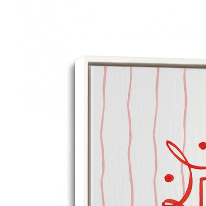 [Color:Opaque White], Picture of art in a White frame at an angle