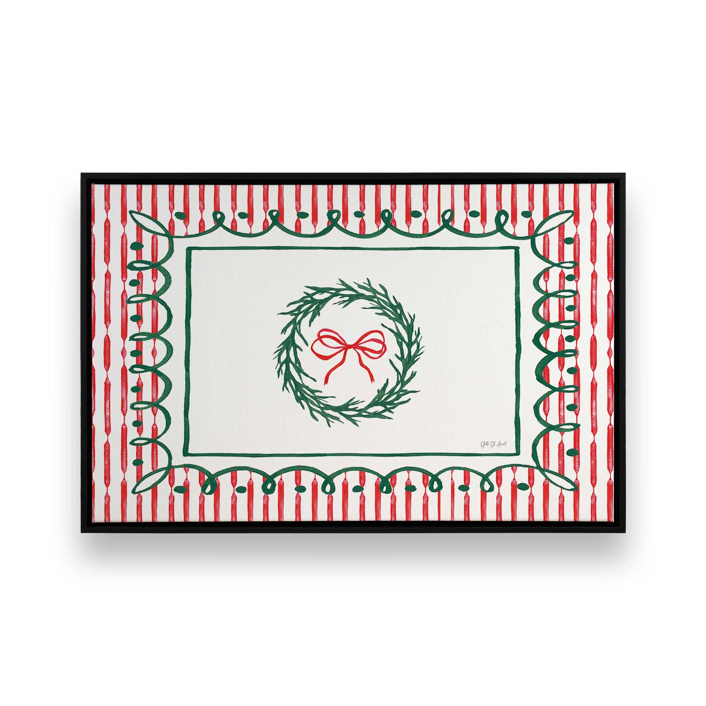 [Color:Satin Black], Picture of art in a Satin Black frame