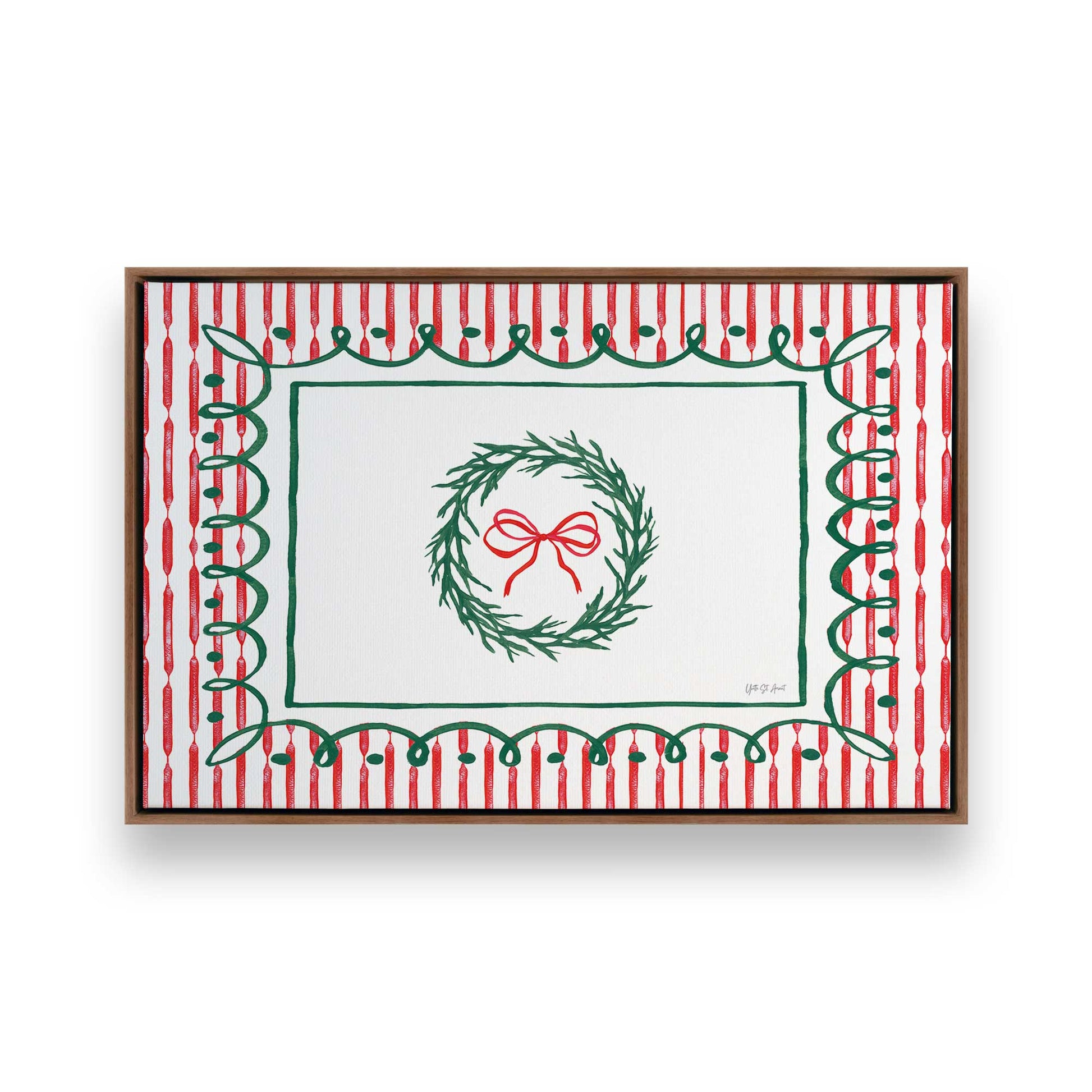 [Color:Walnut], Picture of art in a Walnut frame