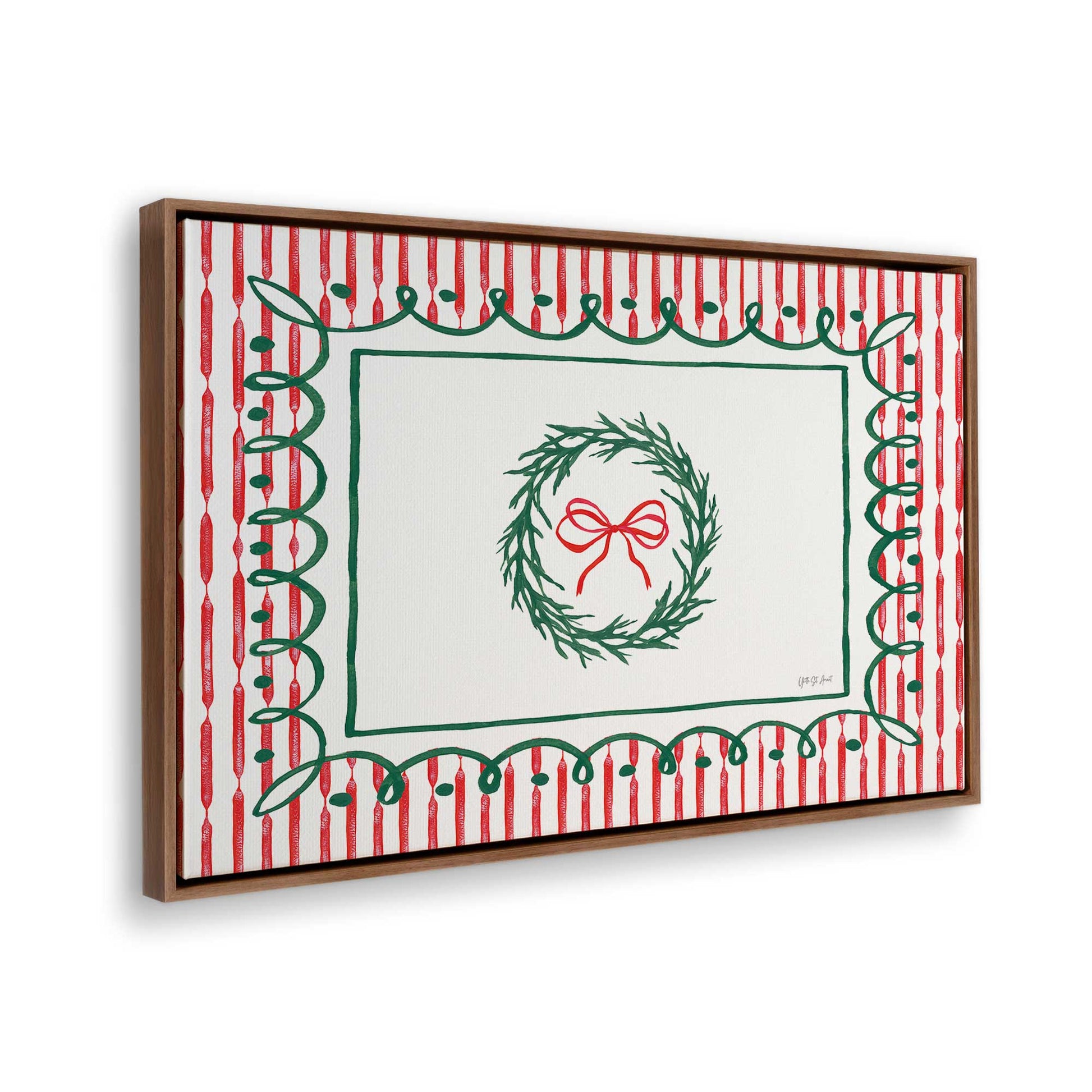 [Color:Walnut], Picture of the corner of the art