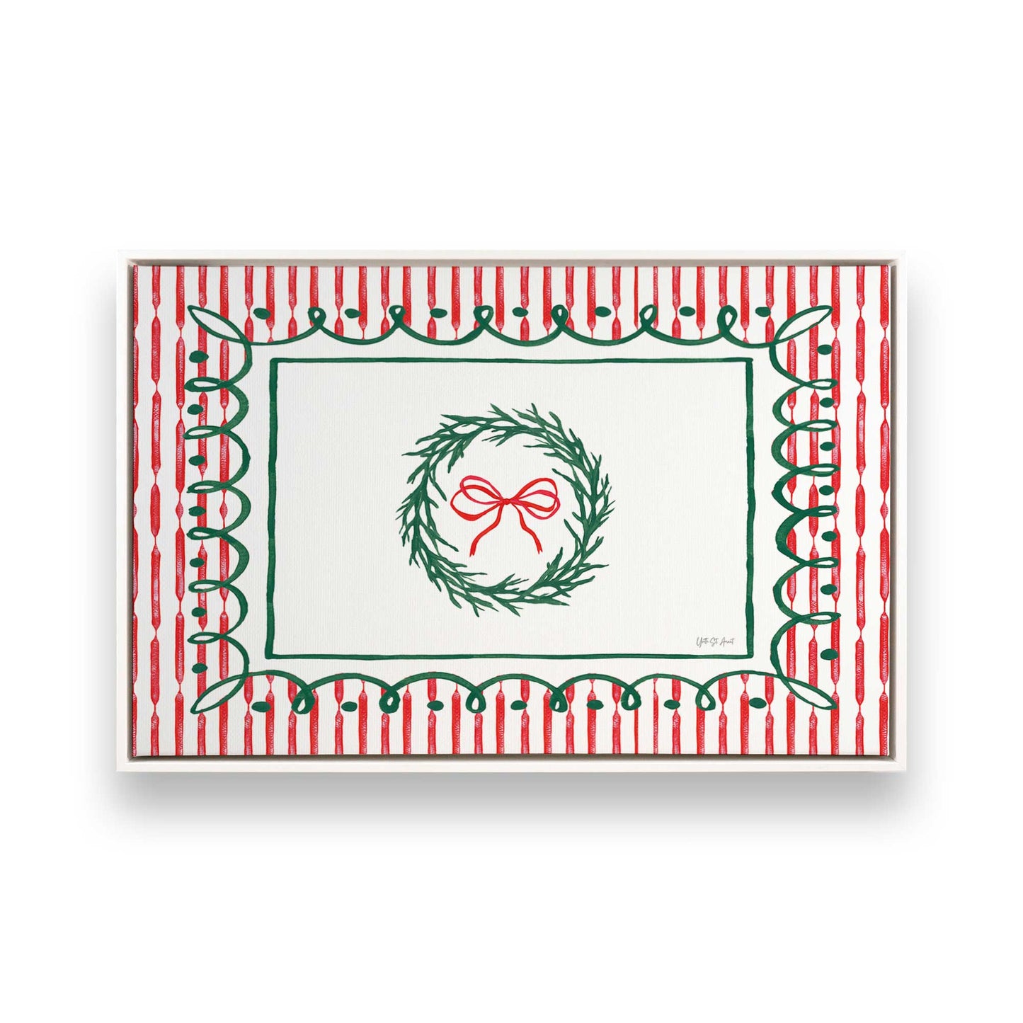 [Color:Opaque White], Picture of art in a White frame