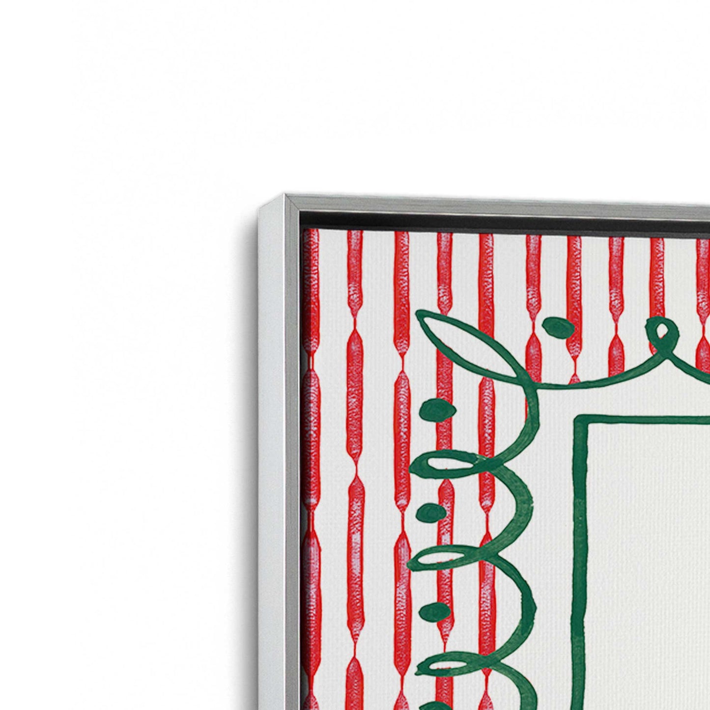 [Color:Polished Chrome], Picture of art in a Polished Chrome frame at an angle