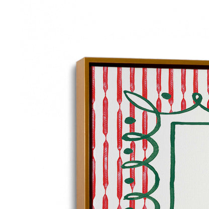 [Color:Polished Gold], Picture of art in a Polished Gold frame at an angle