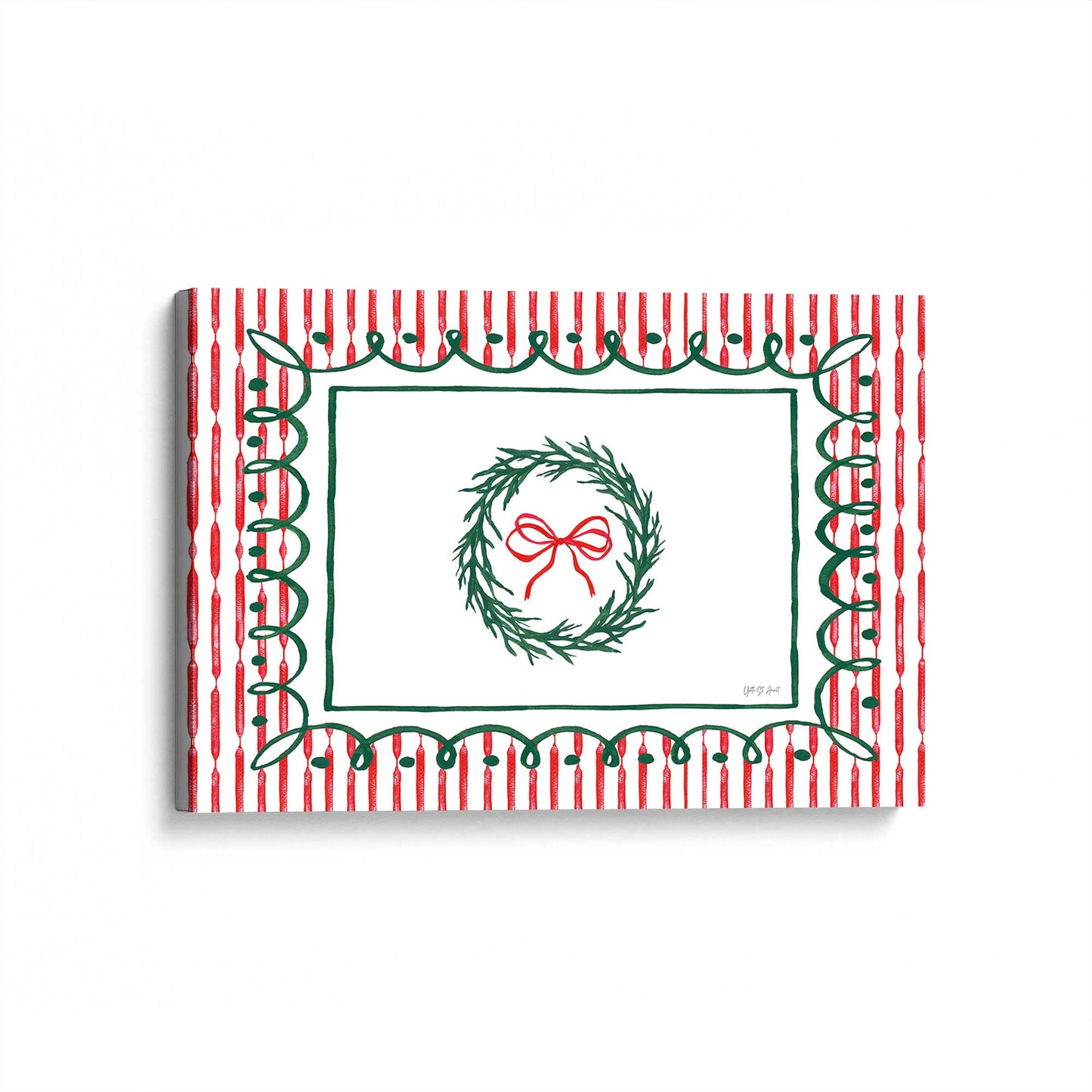 [Color:Stretched Canvas], Picture of art at an angle