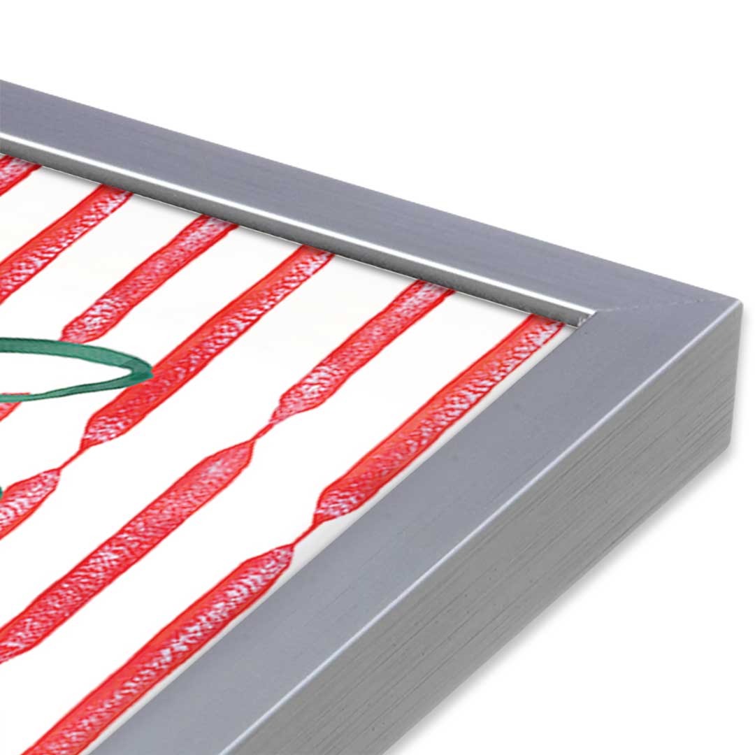 [Color:Polished Chrome], Picture of art in a Polished Chrome frame at an angle