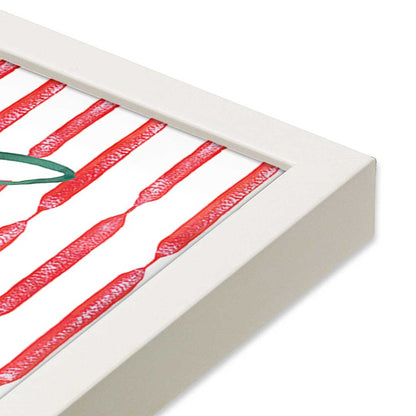 [Color:Opaque White], Picture of art in a Opaque White frame at an angle