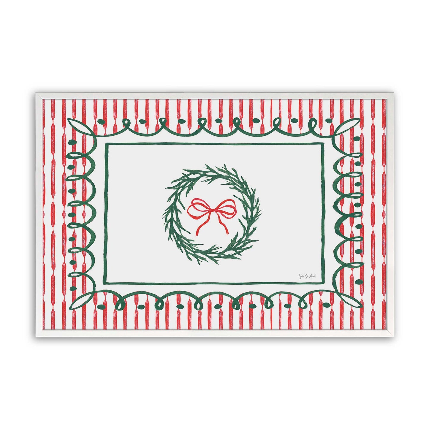 [Color:Opaque White], Picture of art in a Opaque White frame