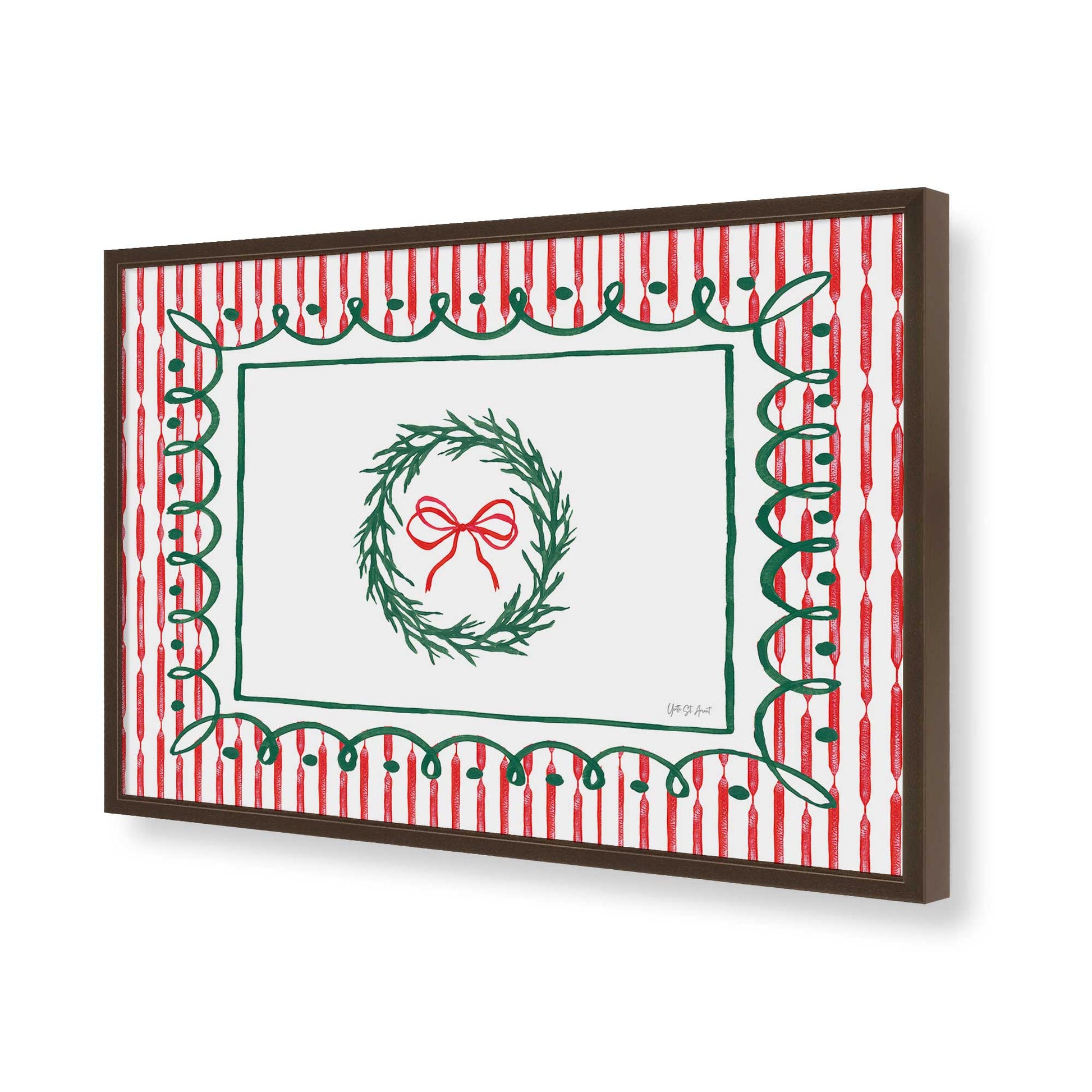 [Color:Belvinder Brown], Picture of art in a Belvinder Brown frame of the corner