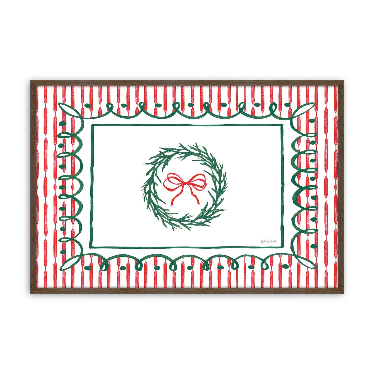 [Color:Walnut], Picture of art in a Walnut frame