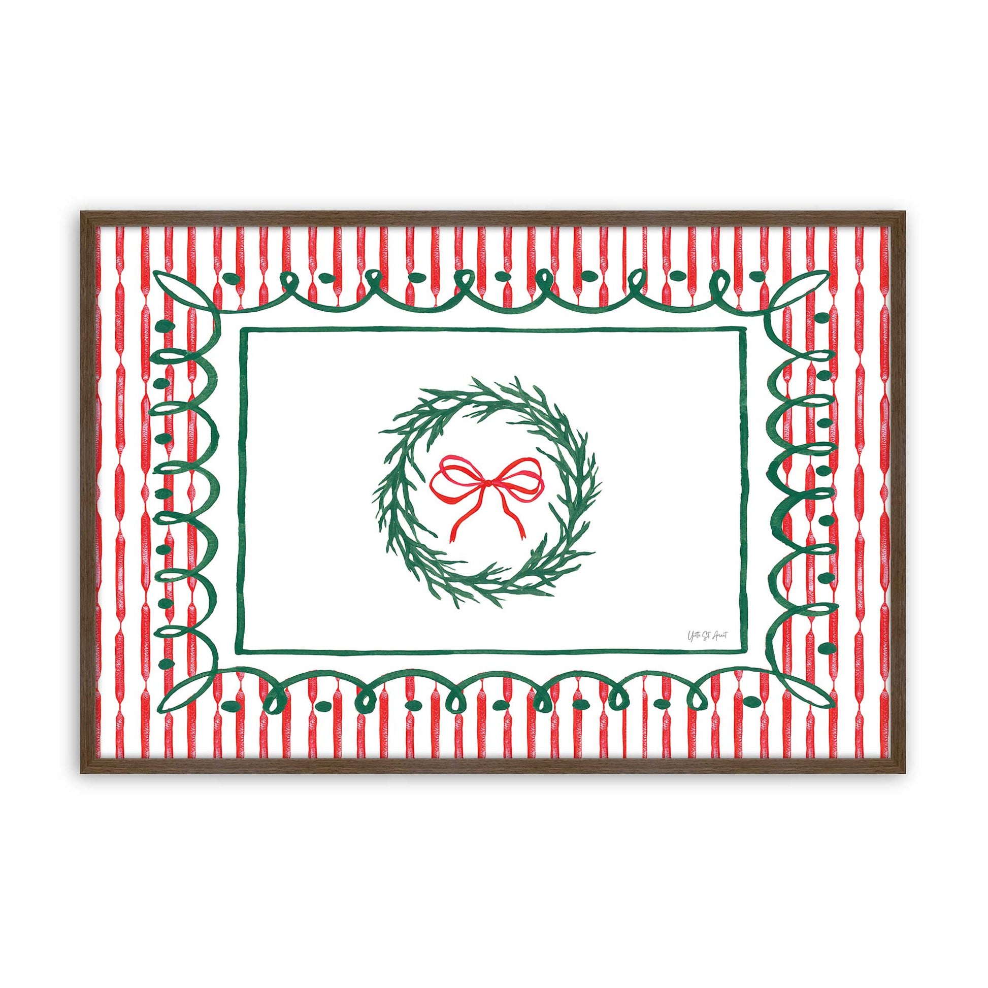 [Color:Walnut], Picture of art in a Walnut frame