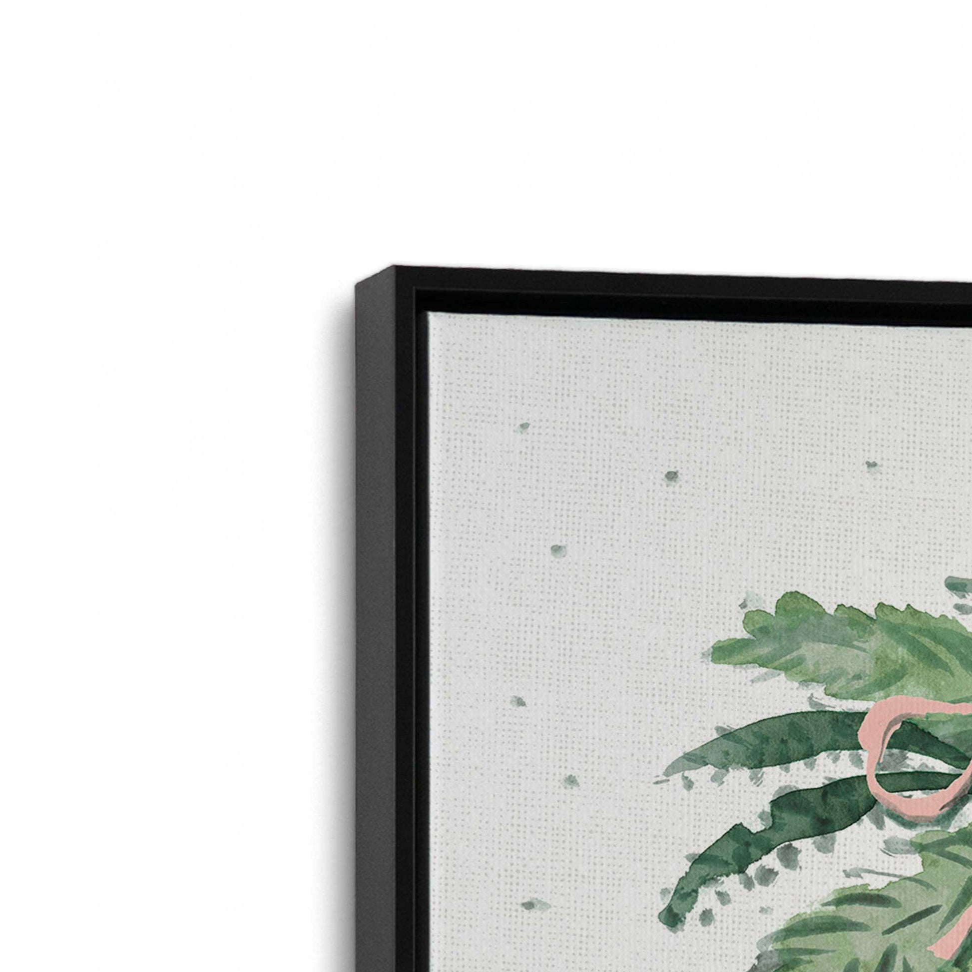 [Color:Satin Black], Picture of art in a Satin Black frame at an angle