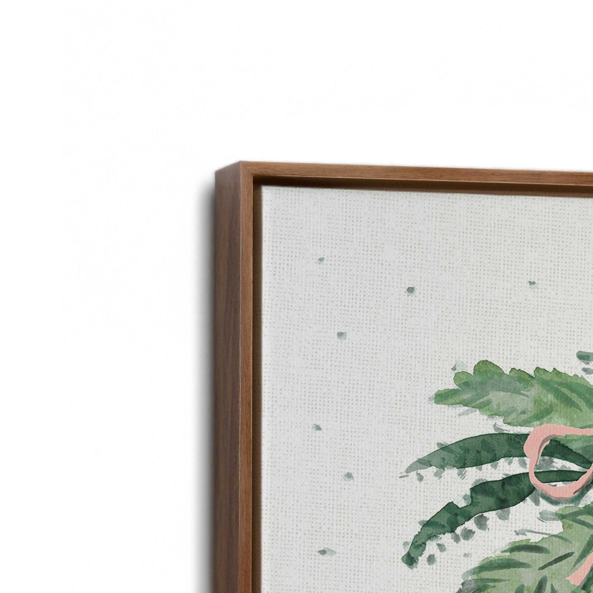 [Color:Walnut], Picture of art in a Walnut frame at an angle