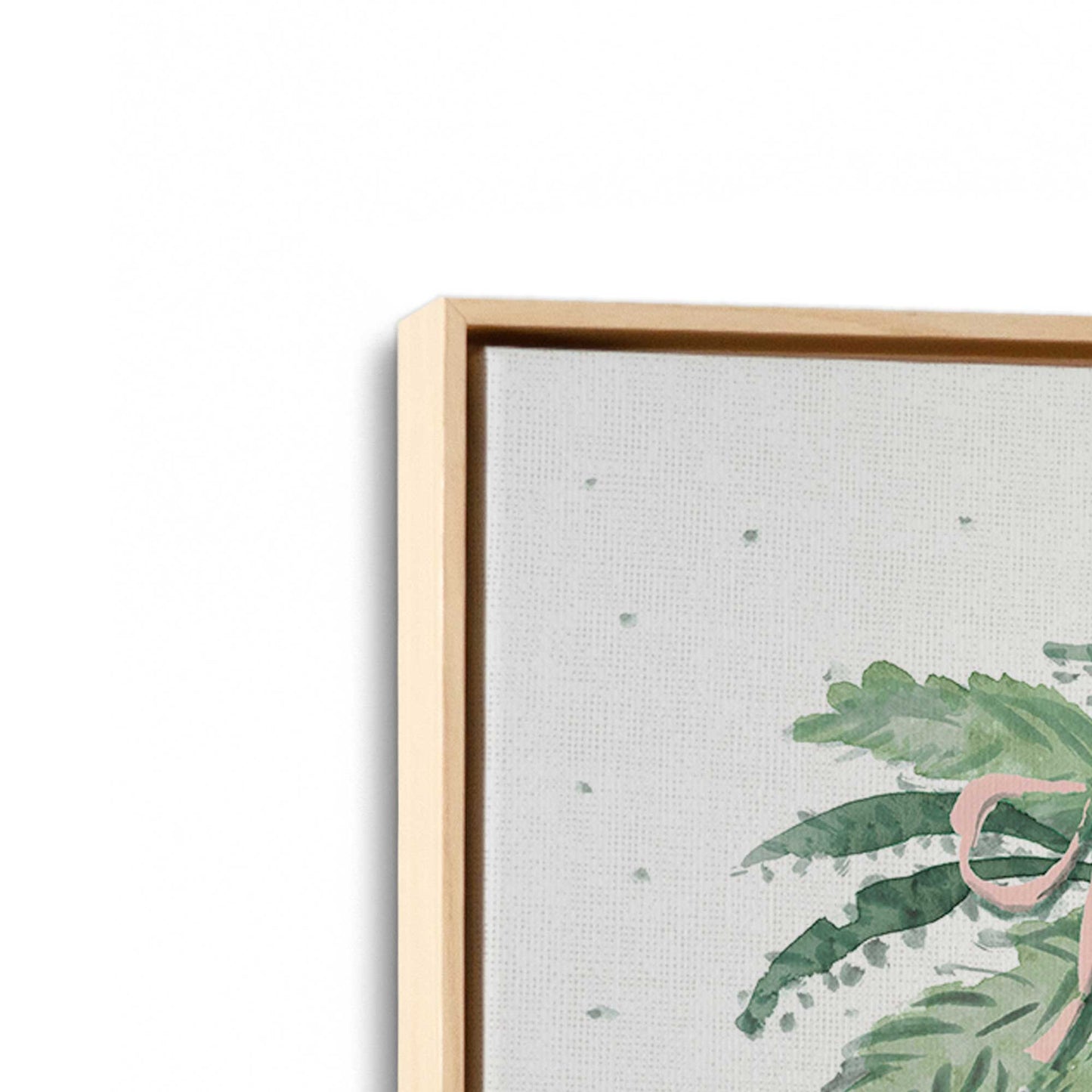 [Color:American Maple], Picture of art in a American Maple frame at an angle