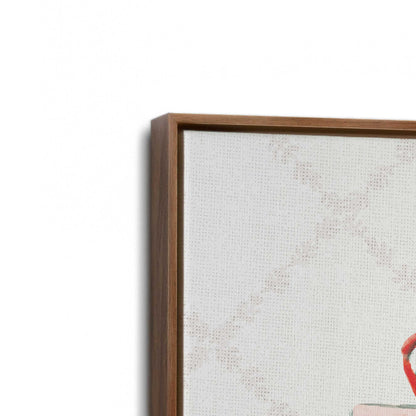 [Color:Walnut], Picture of art in a Walnut frame at an angle