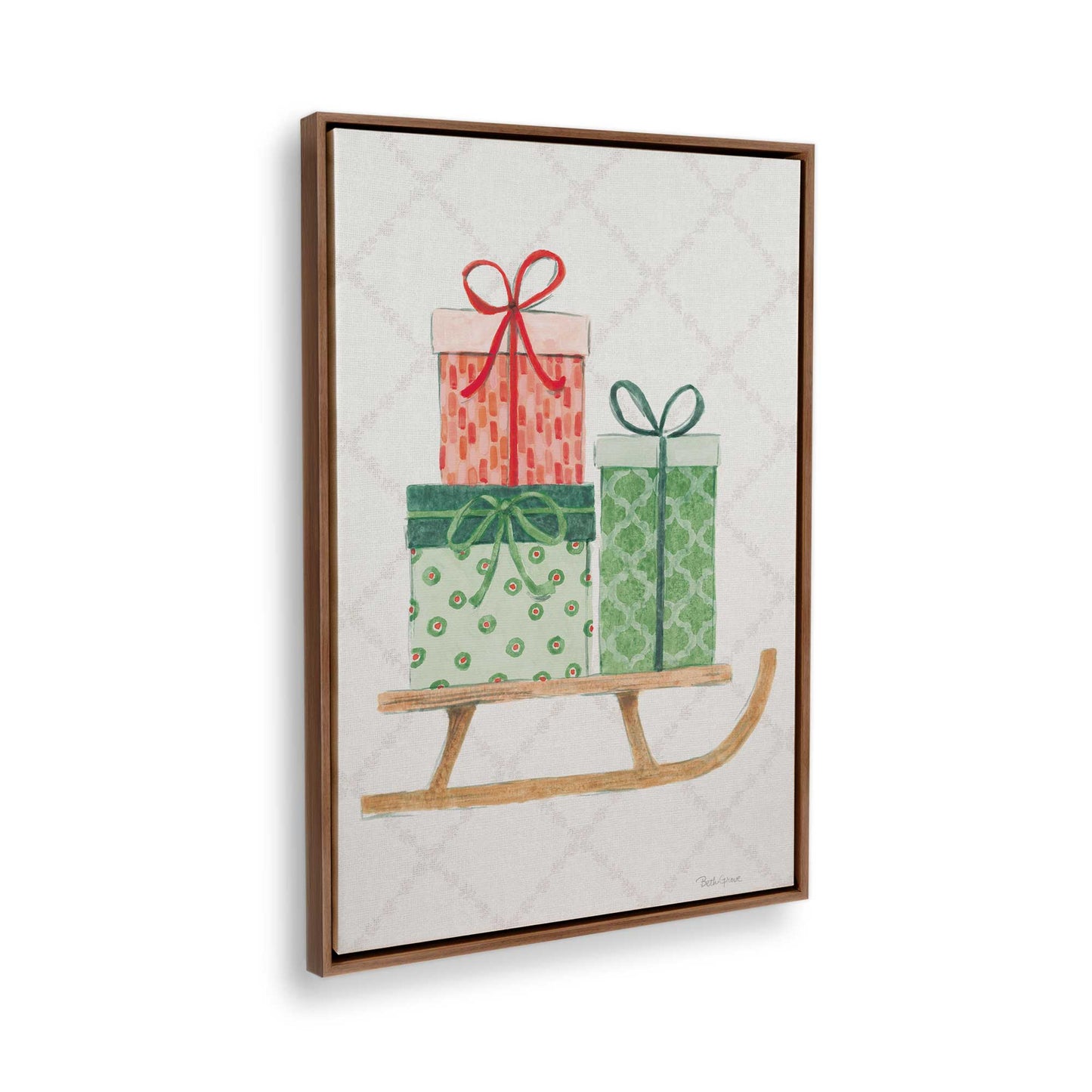 [Color:Walnut], Picture of the corner of the art