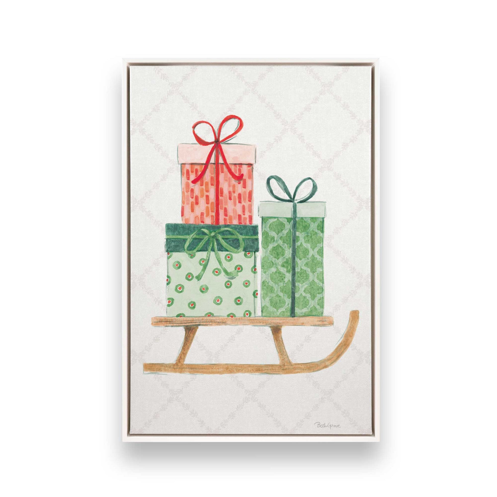 [Color:Opaque White], Picture of art in a White frame