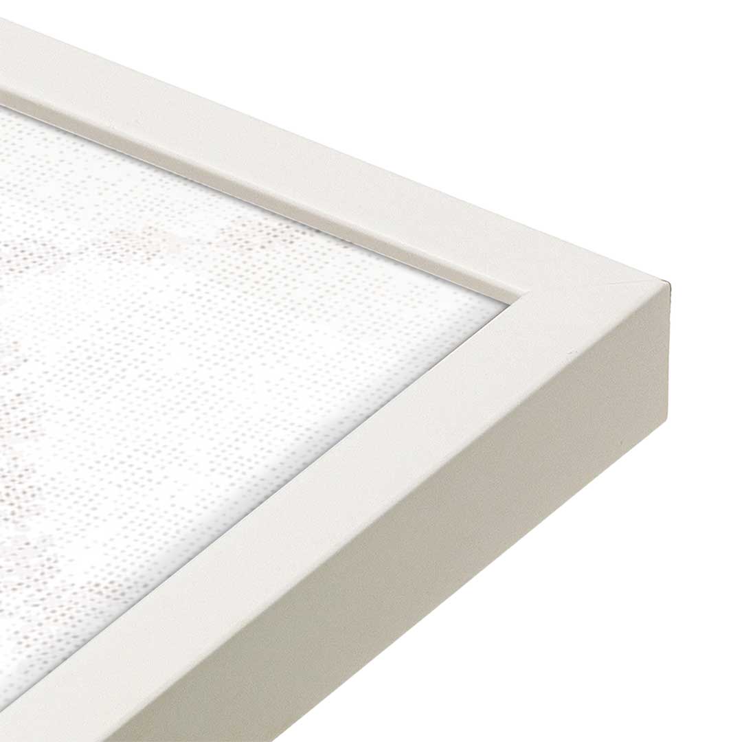 [Color:Opaque White], Picture of art in a Opaque White frame at an angle