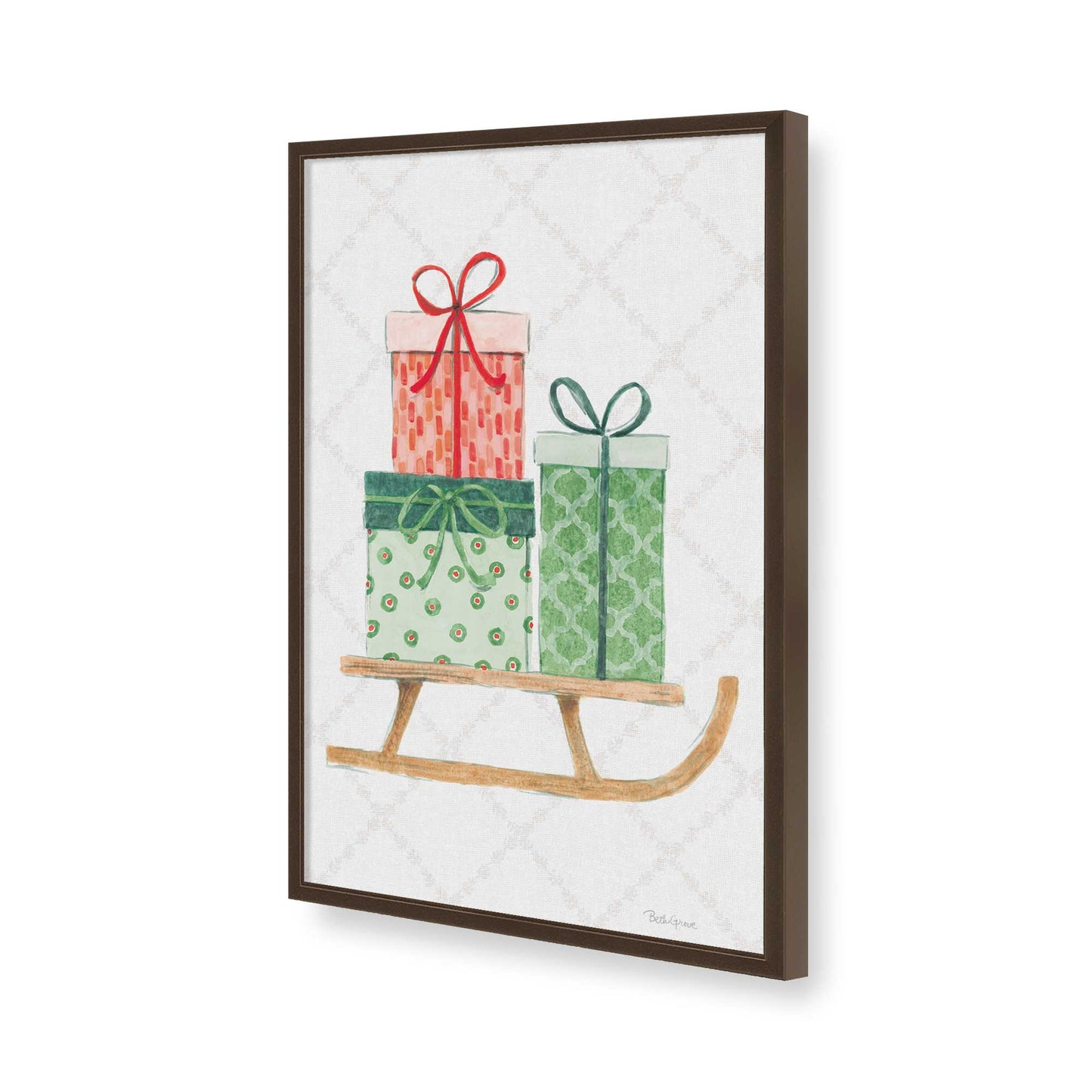 [Color:Belvinder Brown], Picture of art in a Belvinder Brown frame of the corner