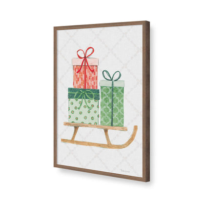 [Color:Walnut], Picture of art in a Walnut frame of the corner