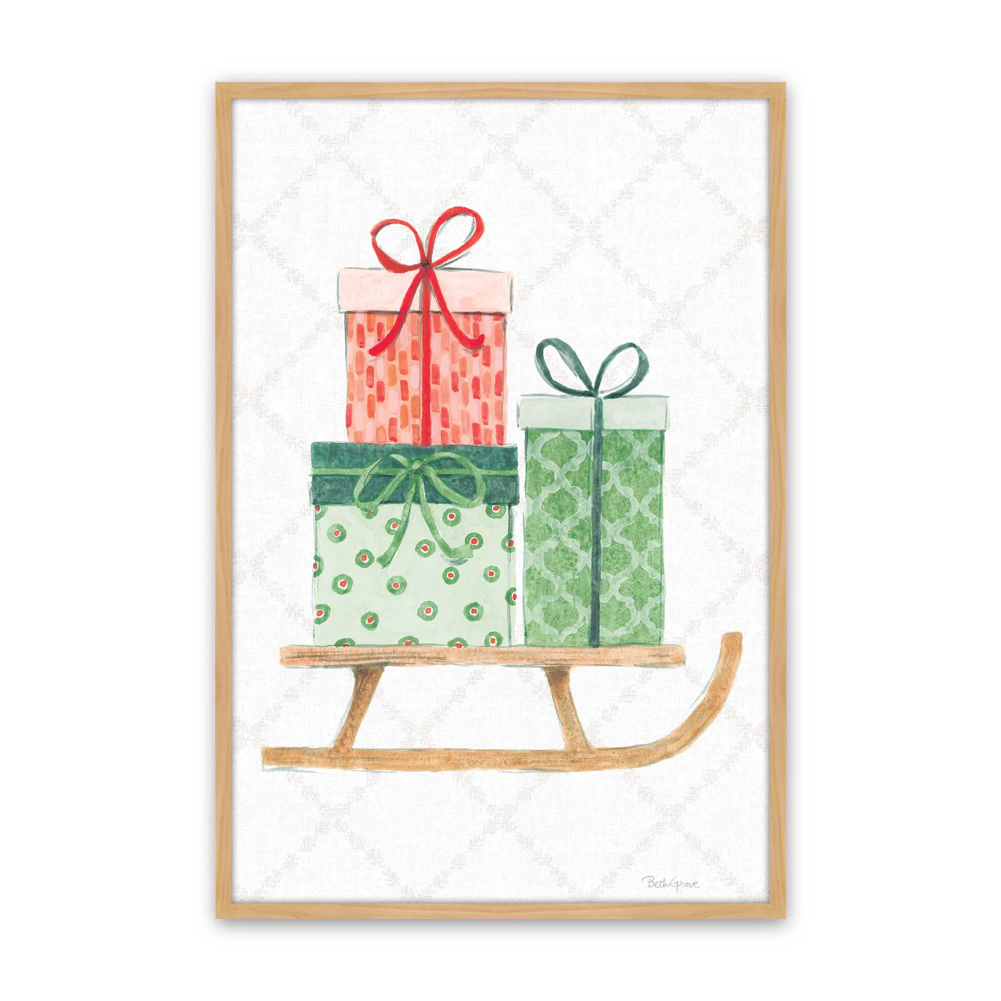 [Color:American Maple], Picture of art in a American Maple frame