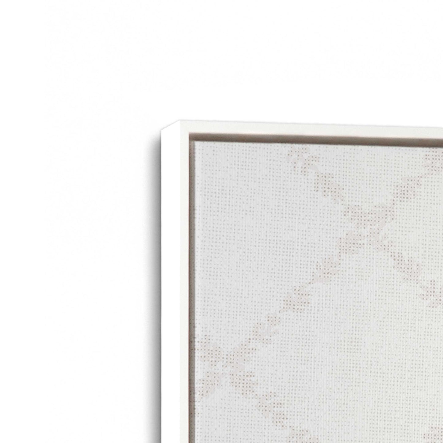 [Color:Opaque White], Picture of art in a White frame at an angle