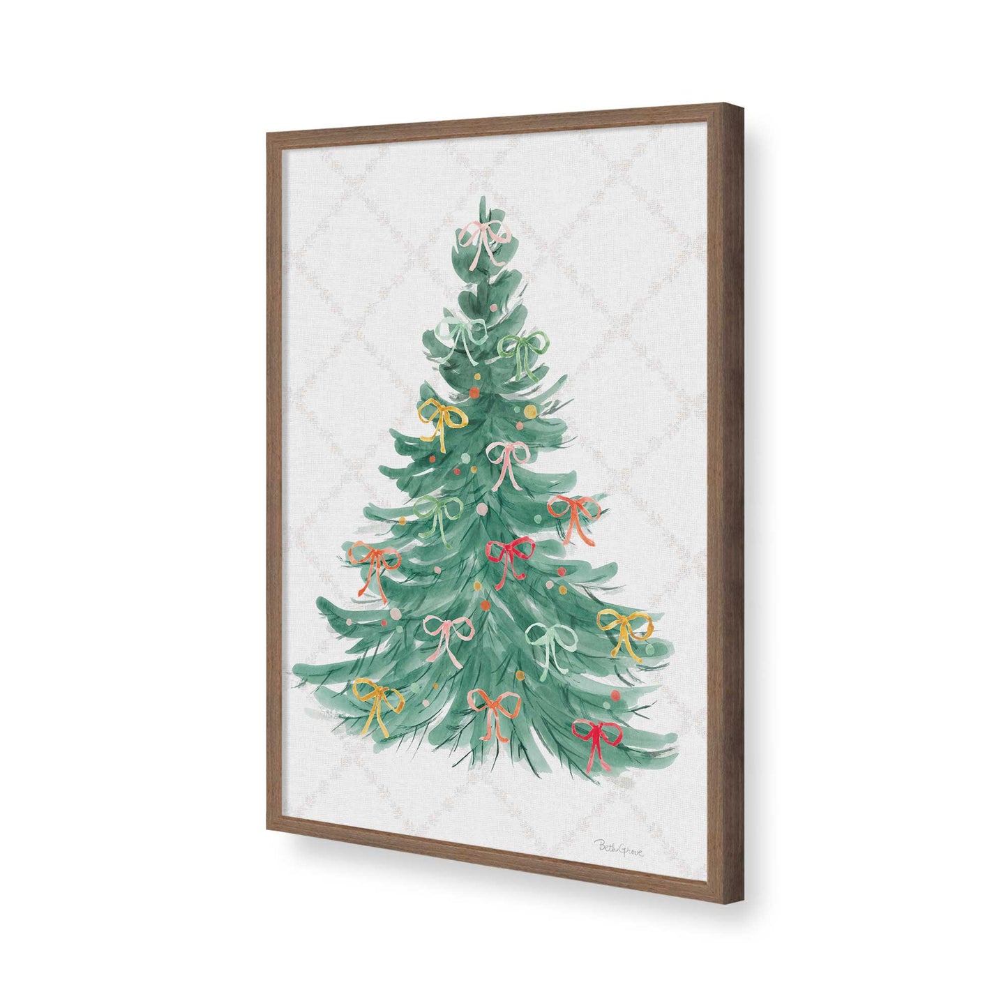 [Color:Walnut], Picture of art in a Walnut frame of the corner