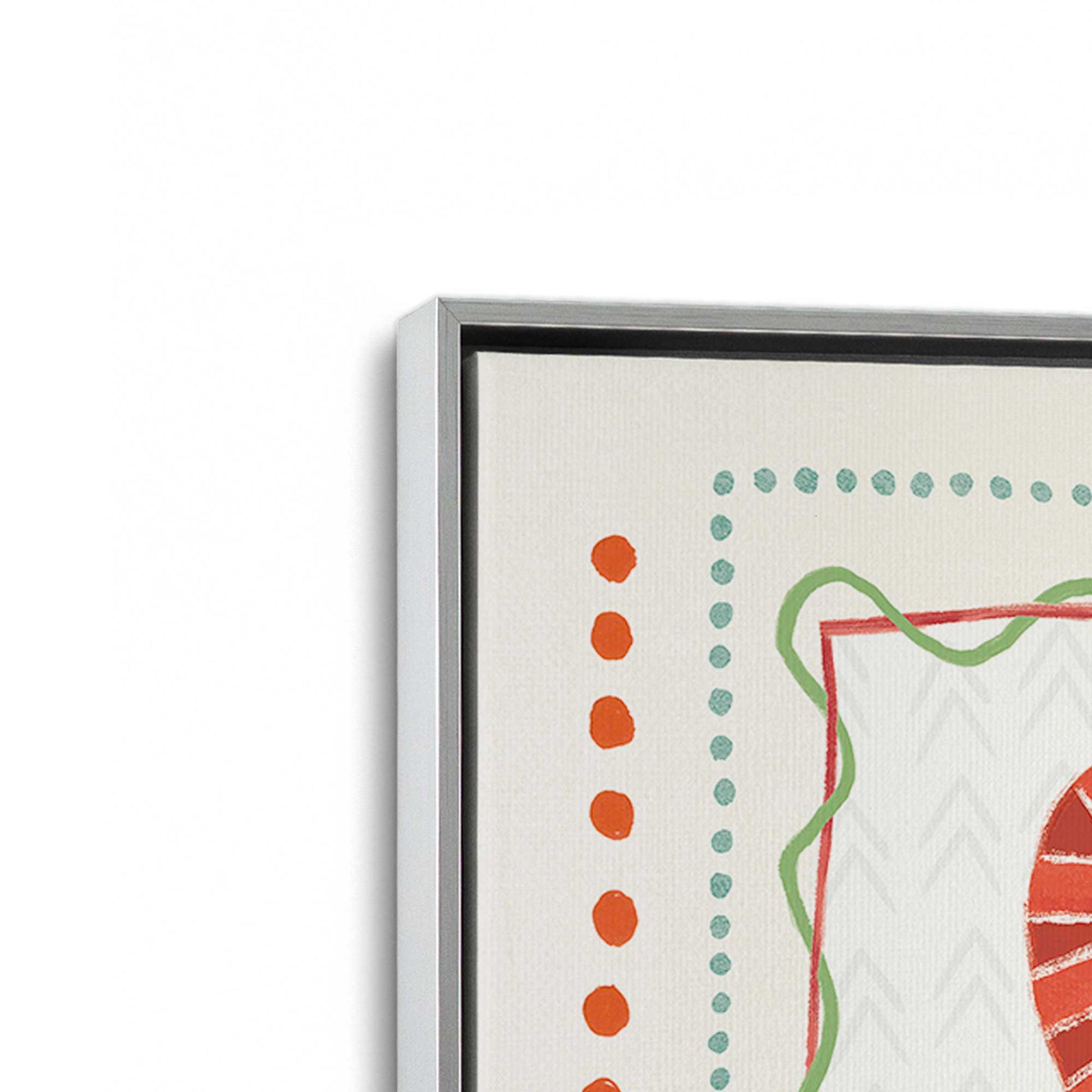 [Color:Polished Chrome], Picture of art in a Polished Chrome frame at an angle