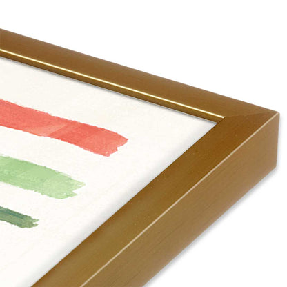 [Color:Polished Gold], Picture of art in a Polished Gold frame at an angle