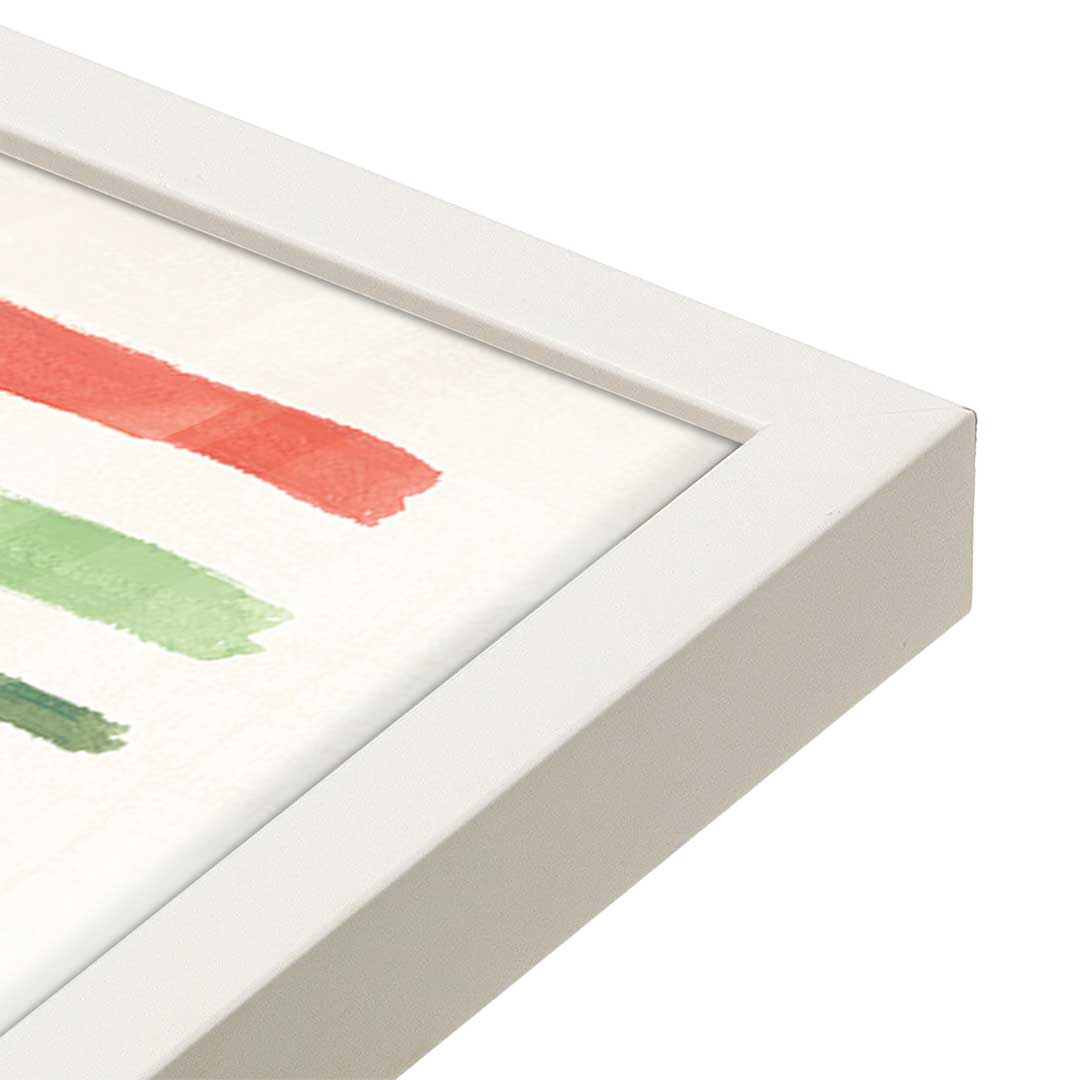 [Color:Opaque White], Picture of art in a Opaque White frame at an angle