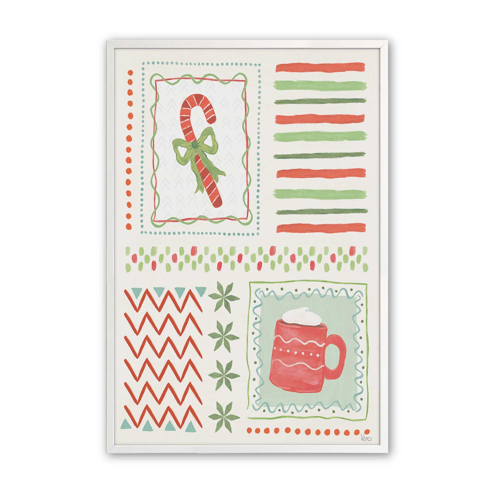 [Color:Opaque White], Picture of art in a Opaque White frame