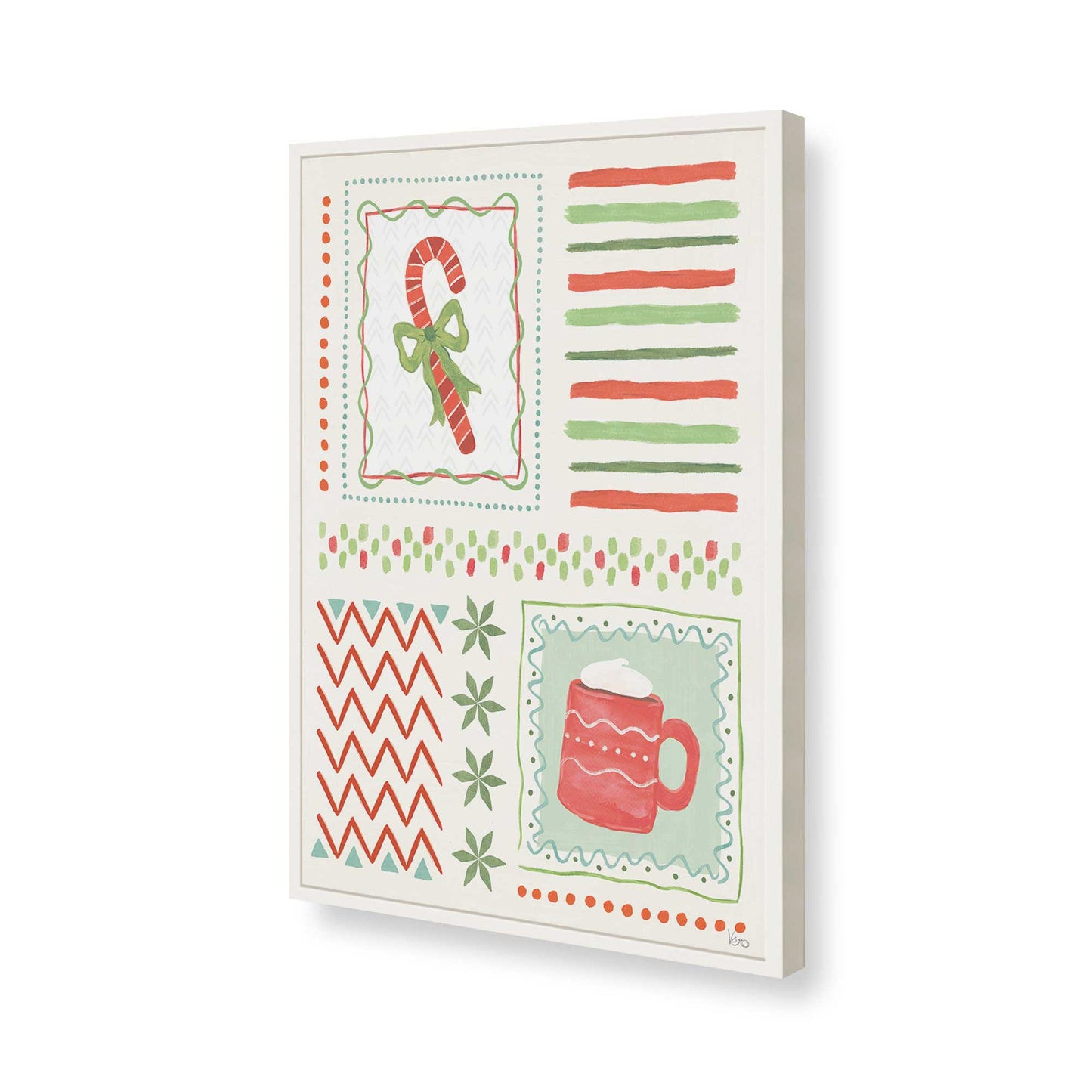 [Color:Opaque White], Picture of art in a Opaque White frame of the corner