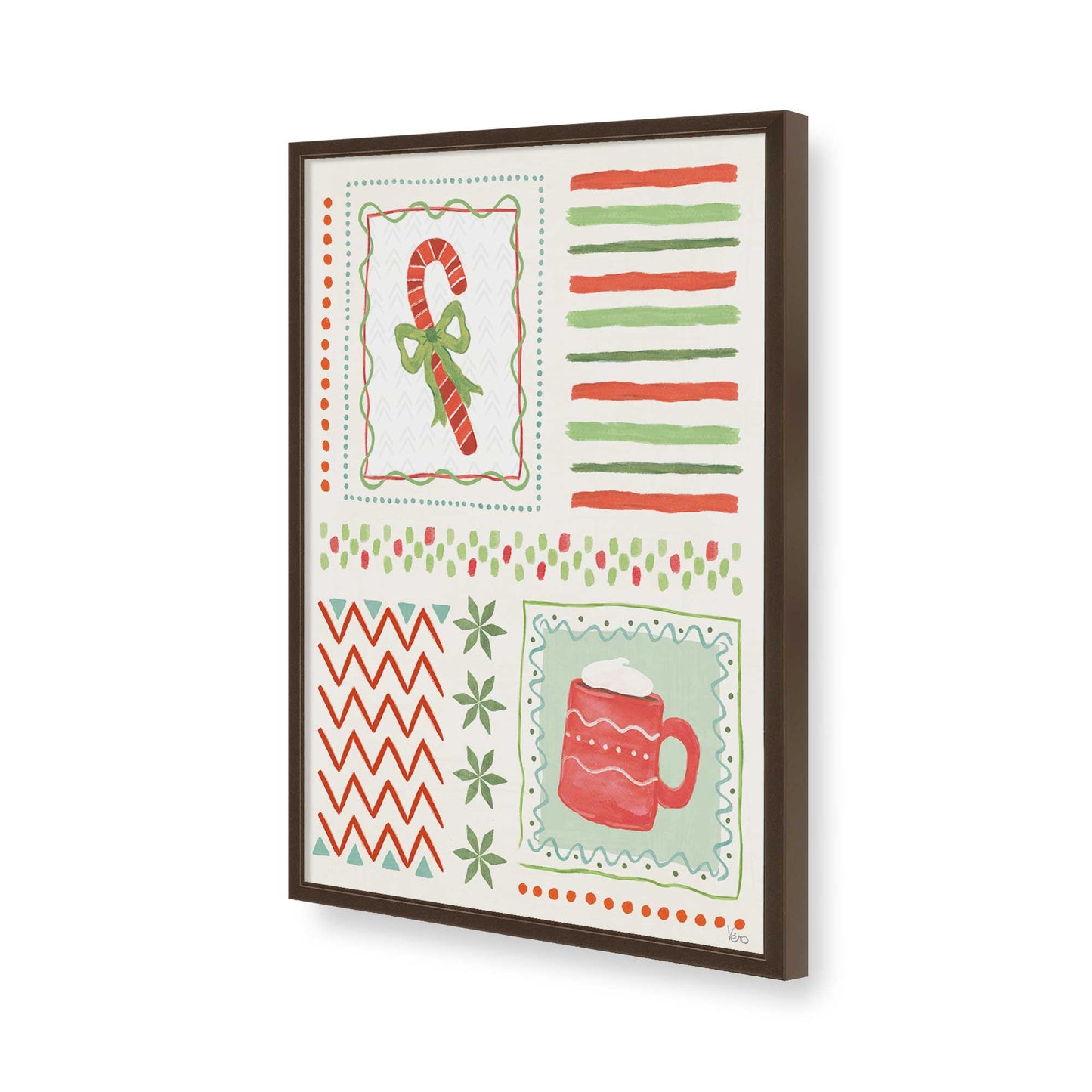 [Color:Belvinder Brown], Picture of art in a Belvinder Brown frame of the corner