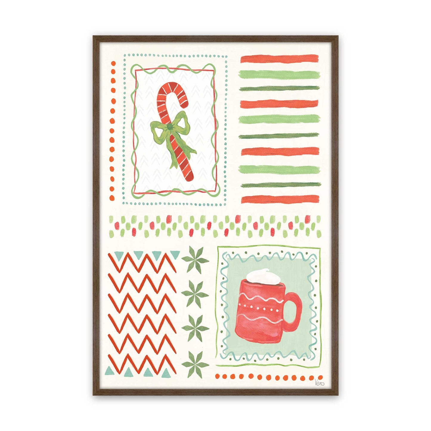 [Color:Walnut], Picture of art in a Walnut frame