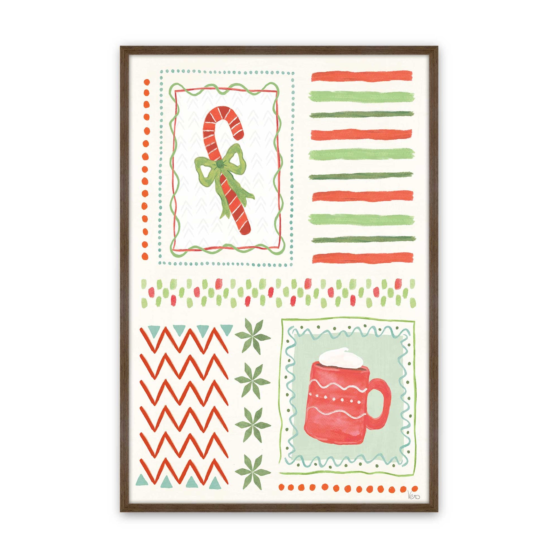 [Color:Walnut], Picture of art in a Walnut frame