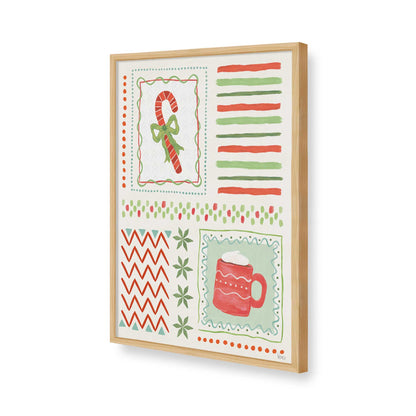 [Color:American Maple], Picture of art in a American Maple frame of the corner