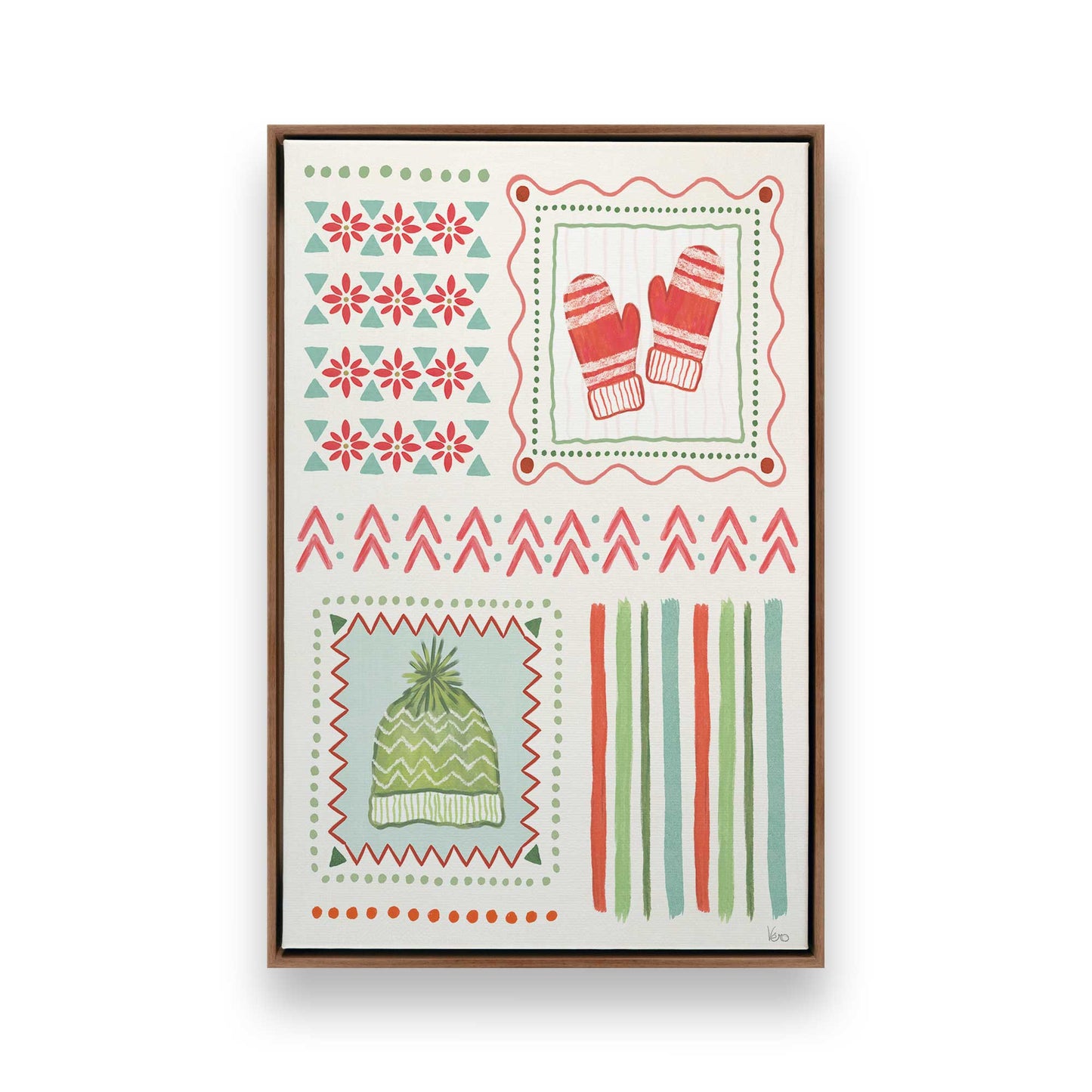 [Color:Walnut], Picture of art in a Walnut frame