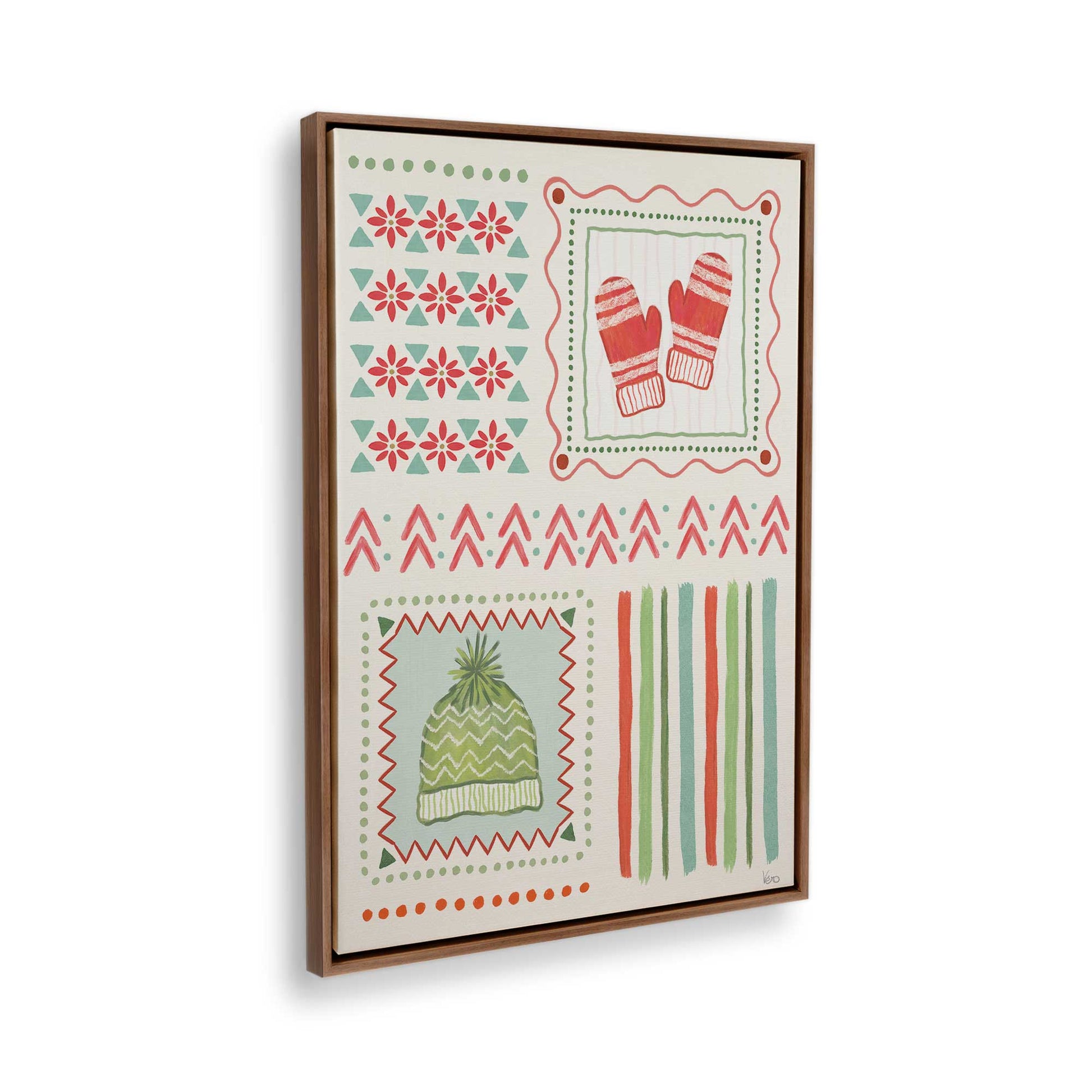 [Color:Walnut], Picture of the corner of the art