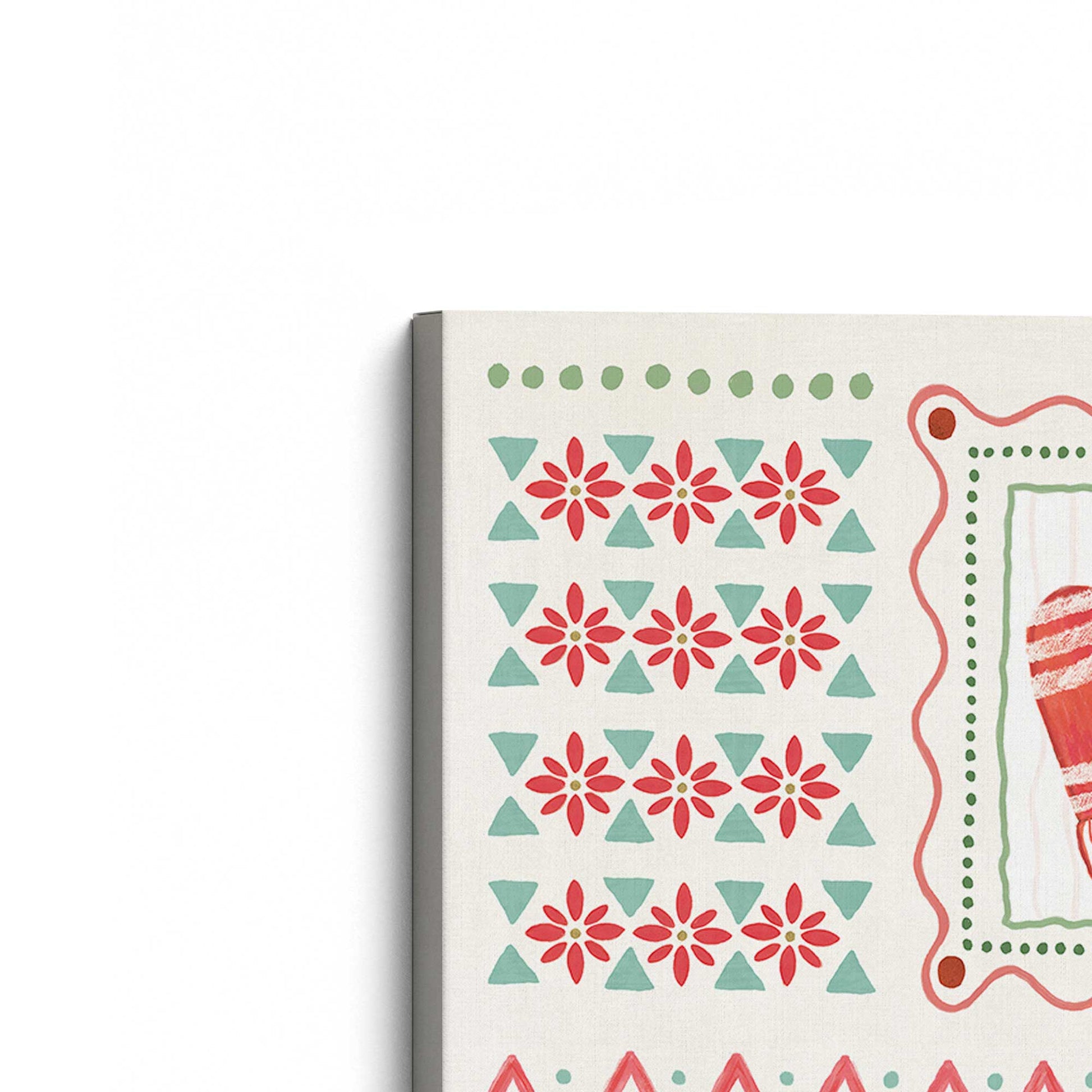 [Color:Stretched Canvas], Picture of the corner of the art