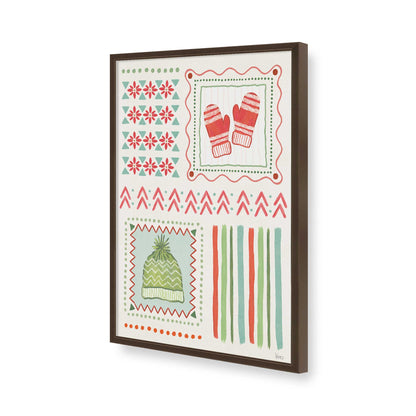 [Color:Brown], Picture of art in a Brown frame of the corner