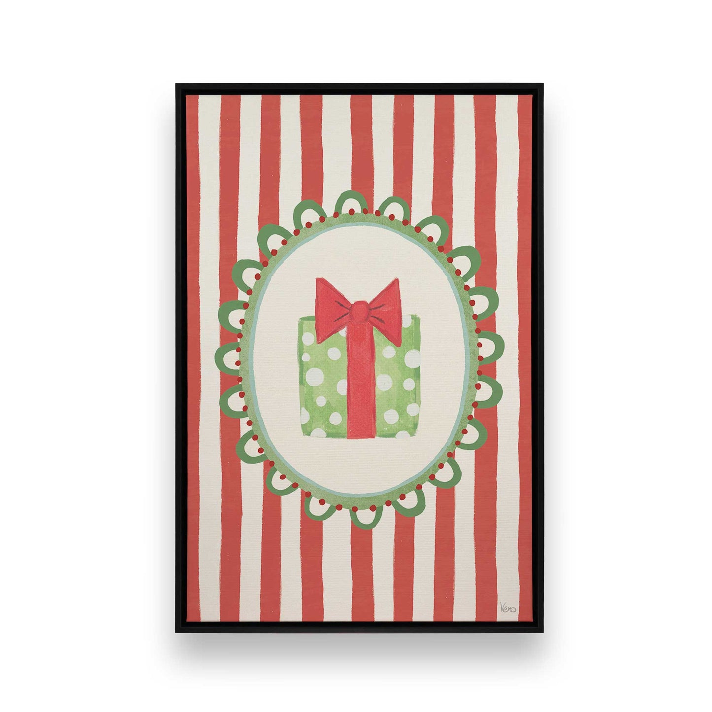 [Color:Satin Black], Picture of art in a Satin Black frame