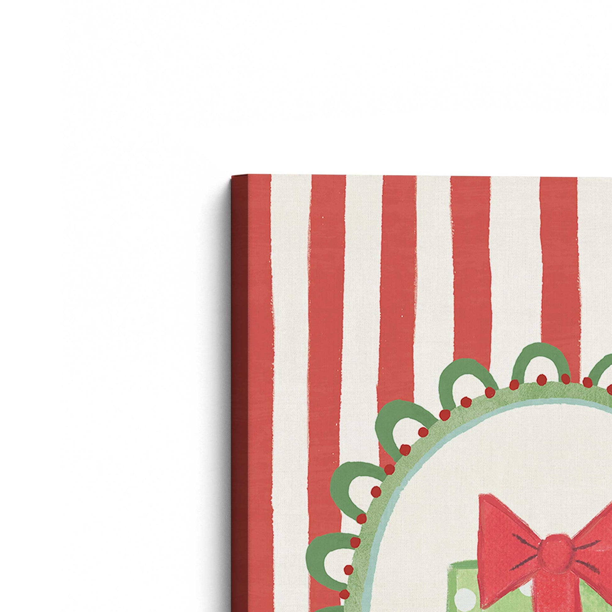 [Color:Stretched Canvas], Picture of the corner of the art