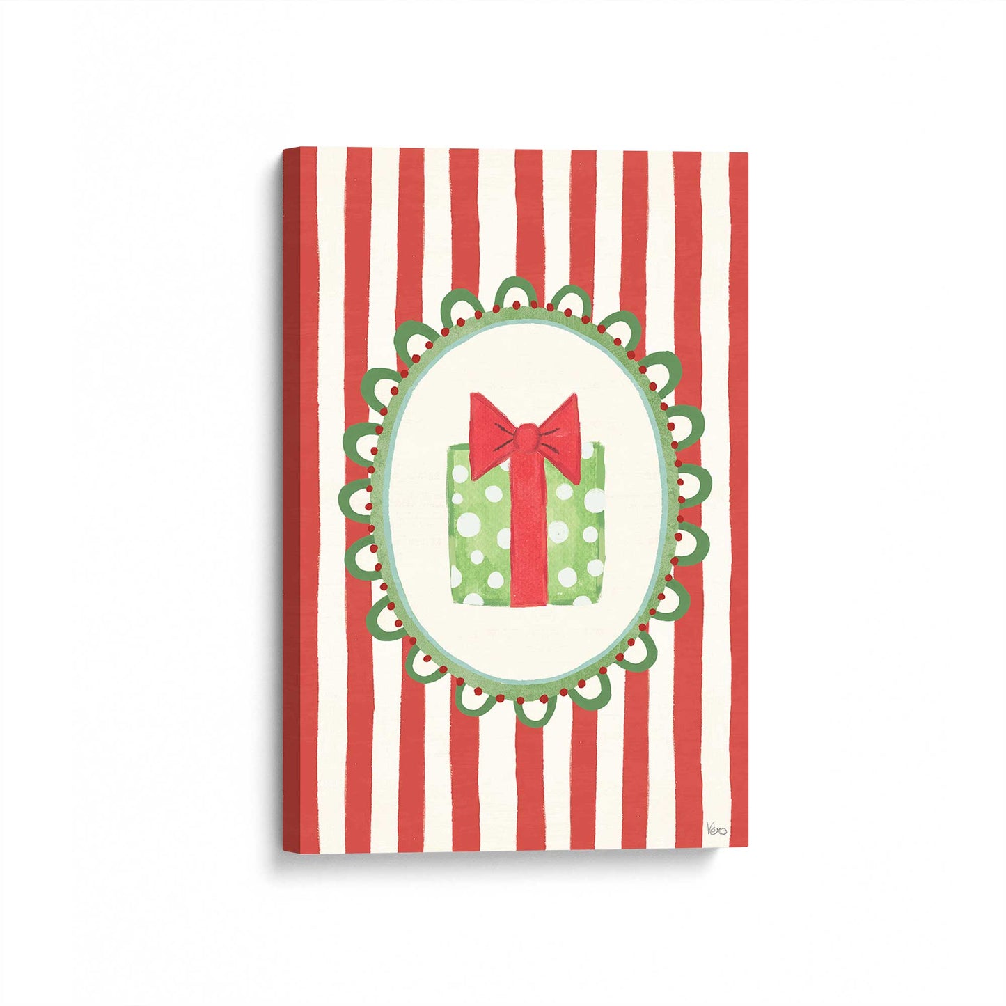 [Color:Stretched Canvas], Picture of art at an angle